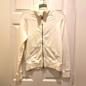 Gap Full Zip white Sweater,  women's sz M